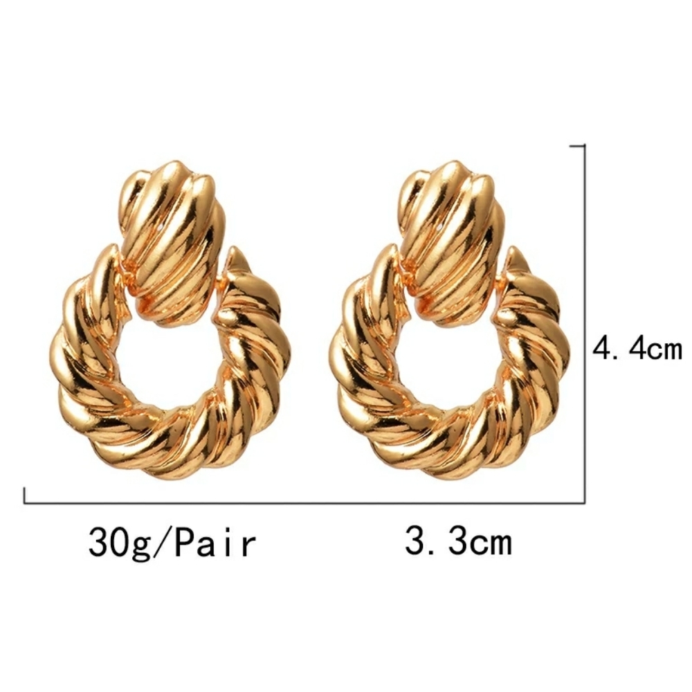 Gold earrings - Picture 4 of 8